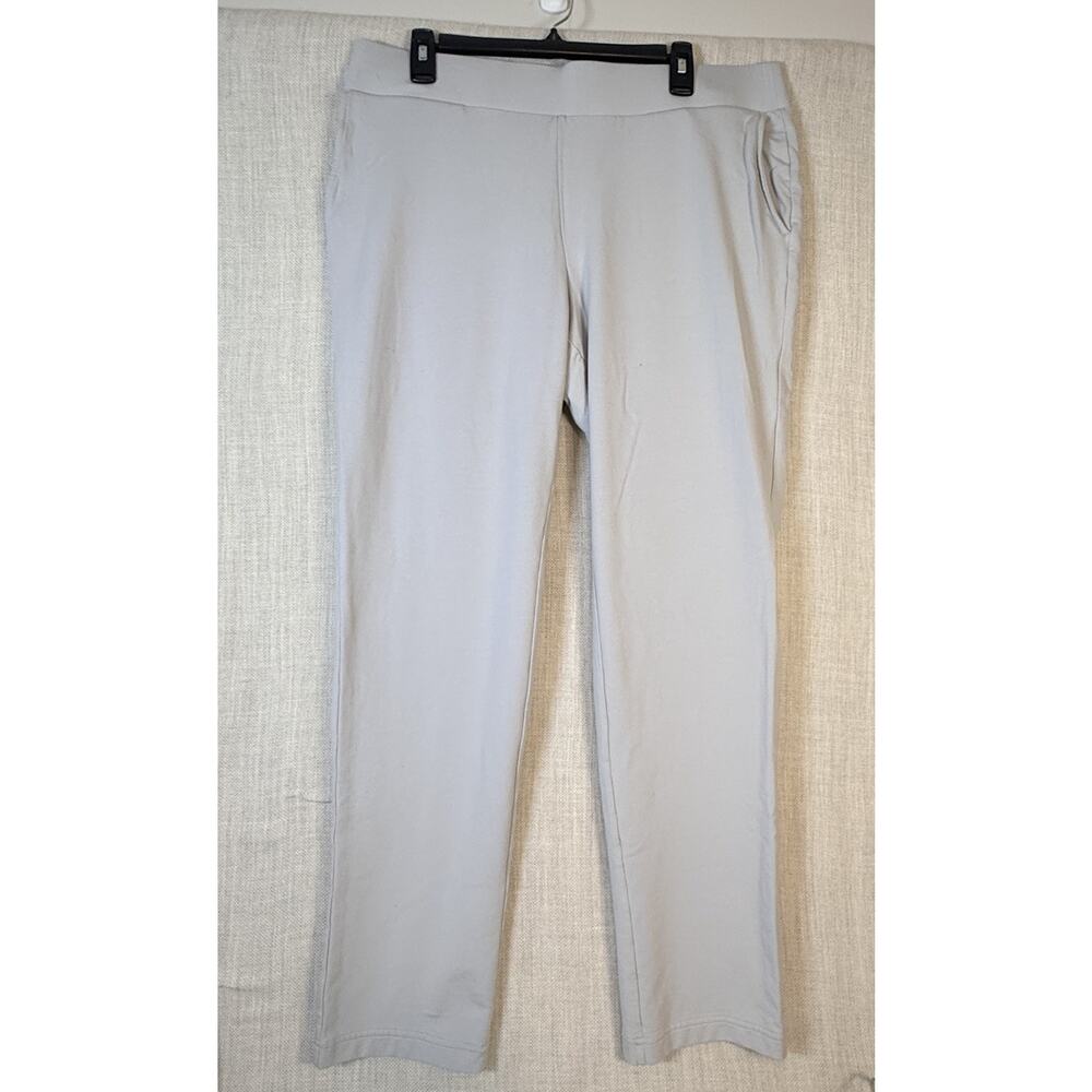 J. Jill Pure Jill Affinity French Terry Slim Leg Pants Women's Large Gray Casual